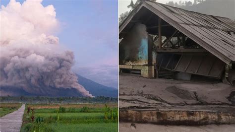 इंडोनेशिया के माउंट सेमेरू में प्रकृति ने बरसाई आफत, ज्वालामुखी फटने से ...