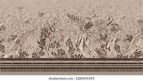 Illustration Art Colored Print Floral Art Stock Illustration 2285441493 ...