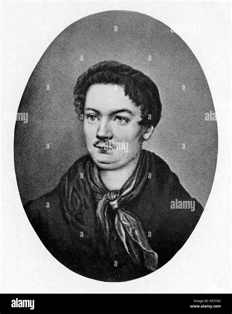 Robert A. Schumann - portrait, aged 21 years old. German Composer ...