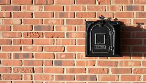 Brick wall with a mailbox | Premium AI-generated image