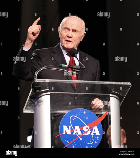 Feb 17, 2012 -- Mercury astronaut John Glenn speaks during the "On Shoulders of Giants" program ...