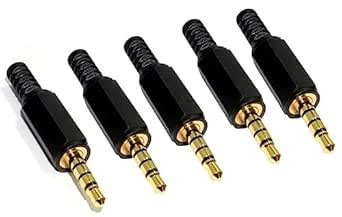 Erh India 5 Pcs 3.5 mm Stereo Aux Pin 4 Pole Plastic for Audio Mixing ...