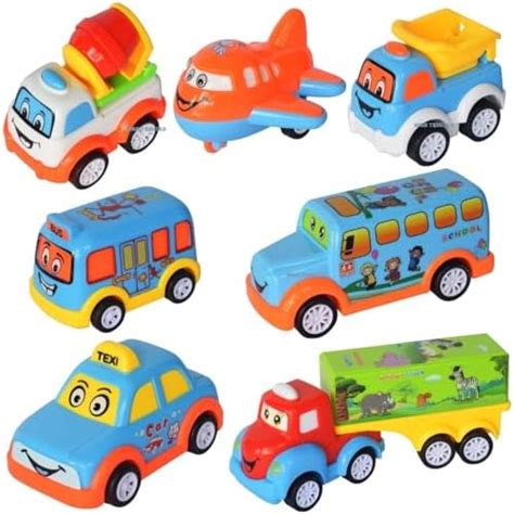 HIGH TRUSTED® Smart Unbreakable Pull Back, Push and Go Car, Cute ...