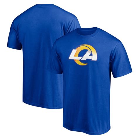 Men's Fanatics Branded Royal Los Angeles Rams Primary Team Logo T-Shirt ...