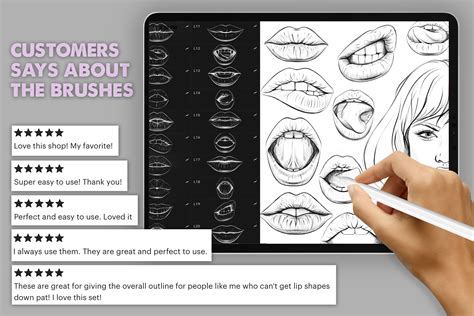 Image result for Drawing Lips Procreate