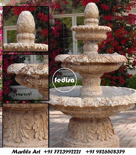 Marble Water Fountain Indoor Tiered Fountain Outdoor Water Fountains ...