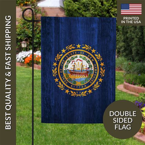 New Hampshire State Garden Flag, New Hampshire State Flag, New ...
