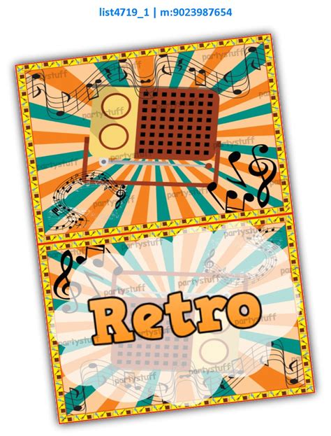 Tent Cards | Party Decoration | Decoration | Retro Designs