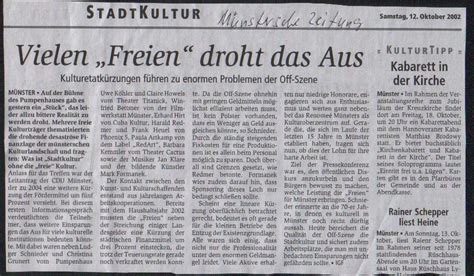 "Kursbuch Kultur": Konzept für eine Leistungsbilanz der "freien ...