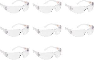 Frontier Hardy Clear/Transparent Eye Protection Safety Glasses Pack of ...