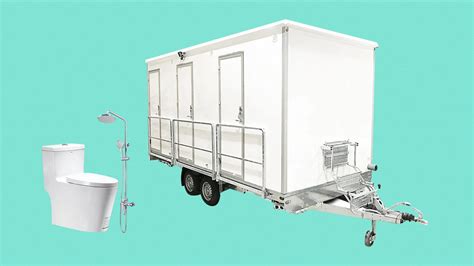 Moveable Toilet And Shower Portable Restroom Luxury Bathroom Trailer ...