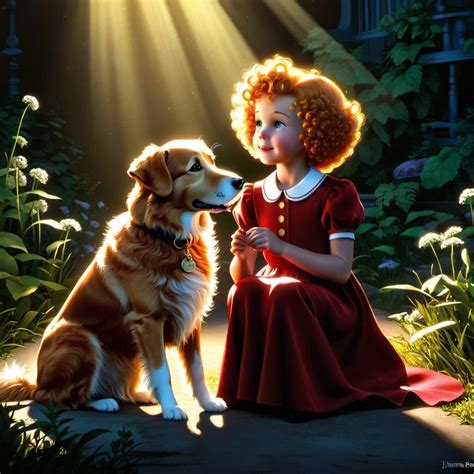 "Orphan Annie & Sandy" - AI Generated Artwork - NightCafe Creator