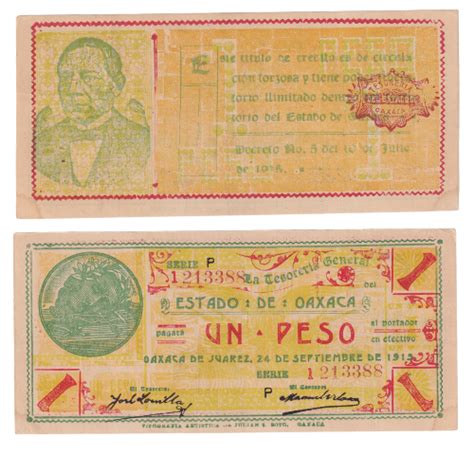 MEXICO 1 PESO Banknote Rare Old Notes Banknotes – SCOINS INDIA