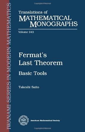 Buy Fermat's Last Theorem: Basic Tools (Translations of Mathematical ...
