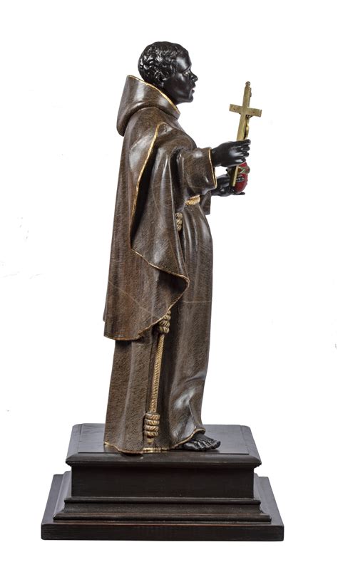Saint Benedict of Palermo -Sculpture — Robert Simon Fine Art