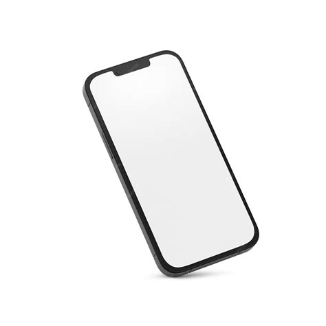 Blank white iphone template isolated on a white background | Premium Photo
