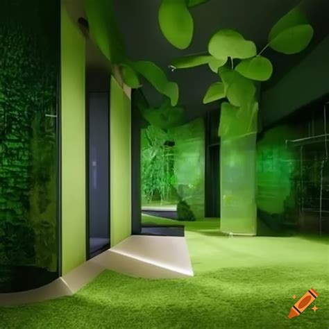 Combination of frutiger aero and biophilic design artstyle on Craiyon