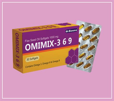 OMIMIX-369 SOFTGEL 2x15's (Omega 3,6 & 9 Fatty Acids from flaxseed oil ...