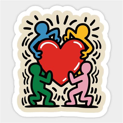 Pin by İpek HEPGÜLER on TİŞÖRT in 2025 | Keith haring heart, Keith ...