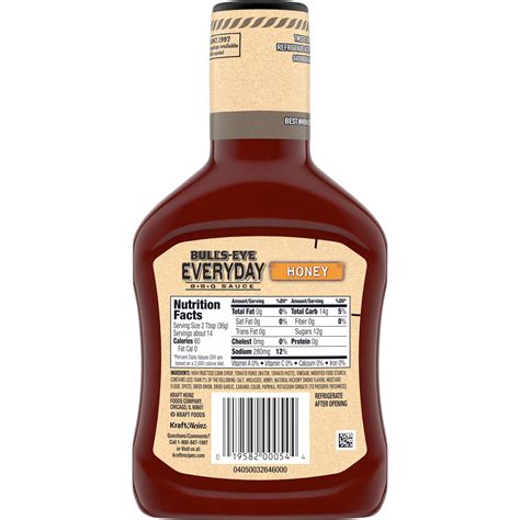 Bullseye Bbq Sauce Nutrition Information | Besto Blog