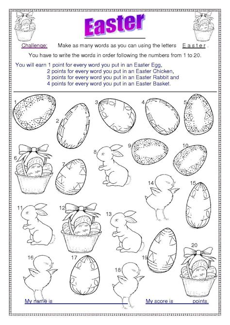 Free Printable Easter Activities