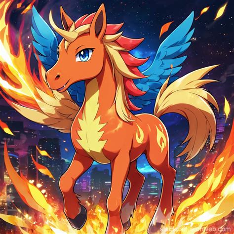 Fire Horse Fursona Pokemon | Stable Diffusion Online