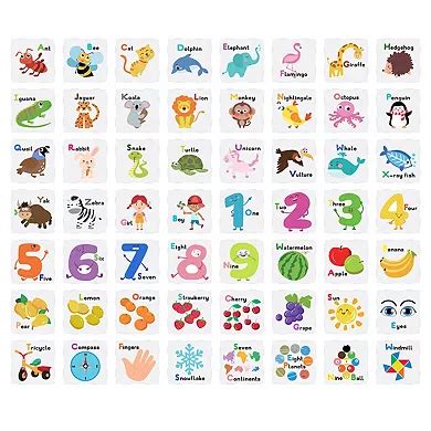 PicassoTiles 56 PC Learning, Educational, Magnetic Tiles Building ...