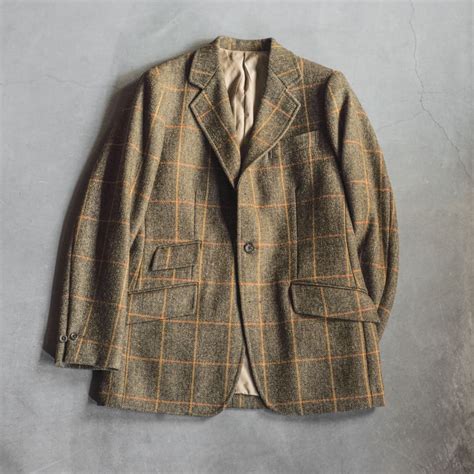 HUNTING JACKET - WOOL TWEED - OLIVE CHECK – ANATOMICA KYOTO アナトミカ京都