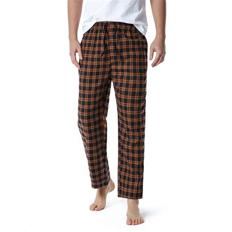jsaierl Men’s Buffalo Plaid Pajama Pants Flannel Soft Lounge PJ Bottoms ...