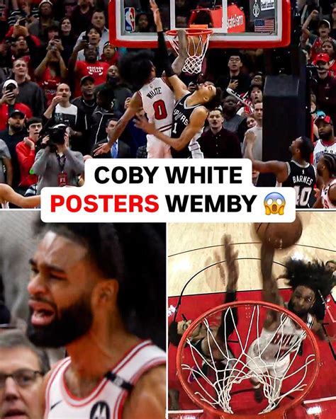 Chicago Sports Network | COBY WHITE MEETS WEMBY AT THE RIM OMG 🍿😱 ...