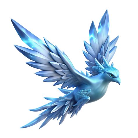 Ice Bird 3D Render 56283052 PNG