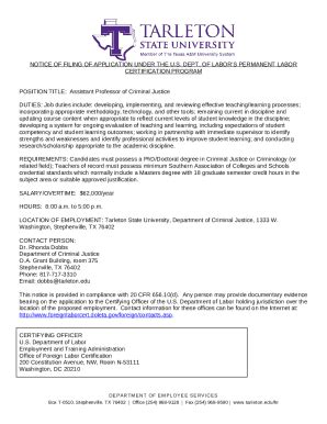 Sample Labor Certification Add 的图像结果