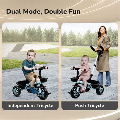 Tiny Toes R20 Ace Baby Tricycle (Sky Blue) Plug And Play For Toddlers ...