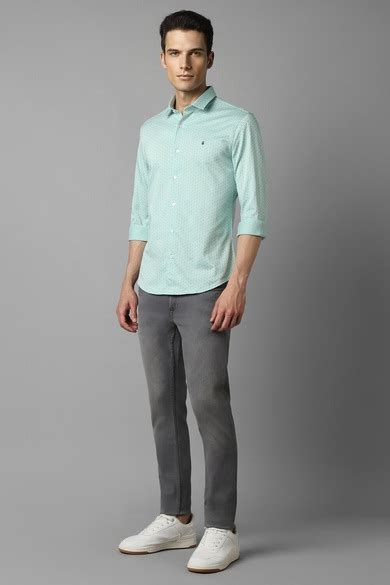 Buy Men Green Smart Fit Print Full Sleeves Casual Shirt Online - 954670 ...
