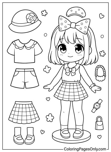 20+ Paper Doll Coloring Pages - Free Printable PDF & Online Coloring