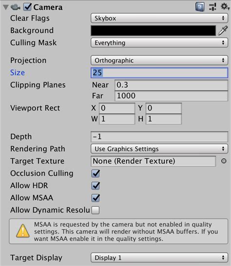 Image result for Unity Orthographic Camera