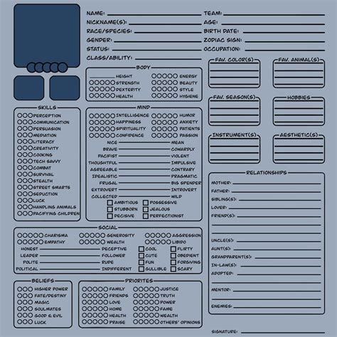 73 Character sheet templates ideas in 2025 | character sheet template ...