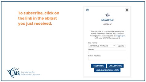 AISWORLD ListServ Upgrade: What You Need to Know - Association for ...
