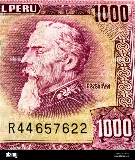 1000 soles de oro bank note. Soles de oro is the national currency of ...