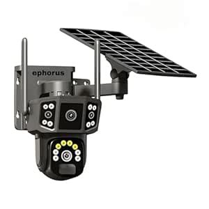 ephorus 8MP 4G LTE Solar-Powered Dual Lens CCTV Camera | Outdoor 360 ...