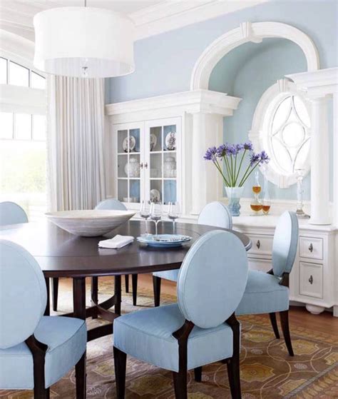 Beautiful Blue Dining Room Dining Room Updates Custom Table Blue