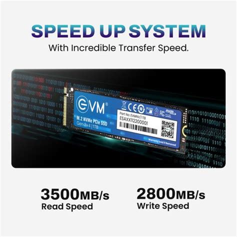 EVM EVMNV 1 TB Desktop, Laptop, All in One PC's Black PCIe NVMe ...