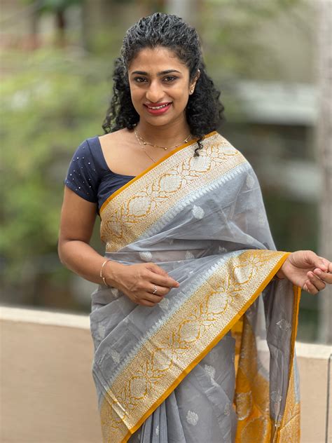 Organza Sarees With Banarasi Weaving Buttas | JCL627 – Aham Designer ...