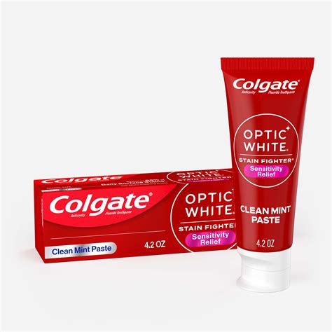 Optic White Stain Fighter Sensitivity Relief Whitening Toothpaste ...