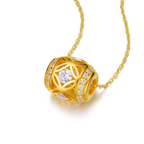 22K Gold Plated Lucky Charm Pendant 经典「转运珠」 – TIARA Feng Shui & Jewelry ...