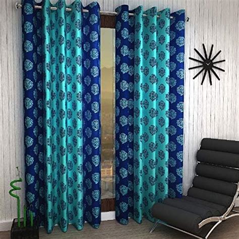 Buy Home Sizzler 2 Piece Tree Panel Eyelet Window Curtains - 5 Feet ...