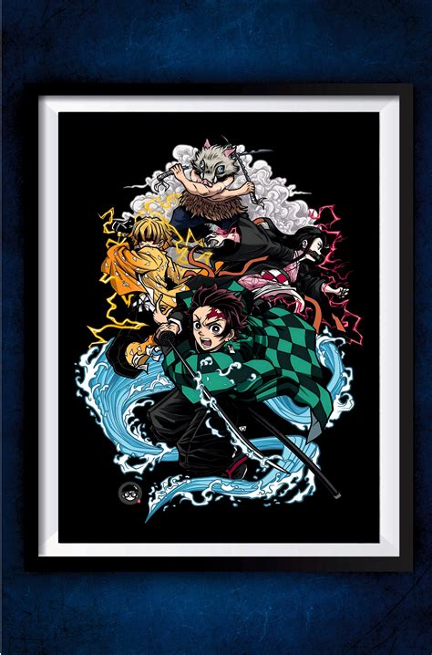 Demon Slayer Main Characters Poster || Demon Slayer Poster – GeekyGallery
