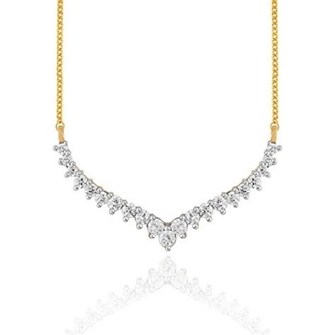 Buy GILI 14KT Yellow Gold and Diamond Mangalsutra for Women at Amazon.in