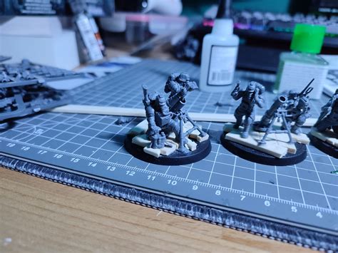 Kitbashed Krieg heavy weapons team : r/Warhammer40k