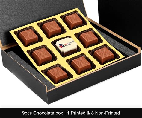 Logo printed chocolates corporate diwali gift – Choco ManualART